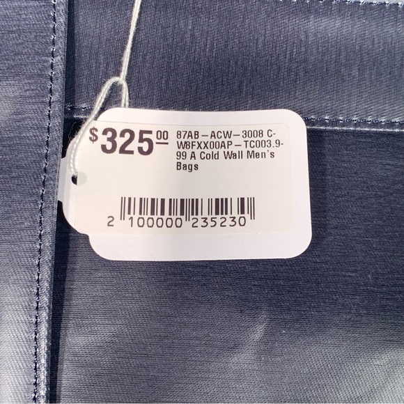 A-Cold-Wall* Men's Utility Crossbody Leather Bag | OS | Navy NEW!! - Picture 2 of 10